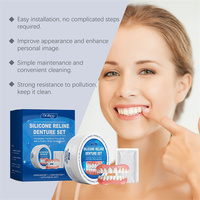 Vente Chaude Prothèse Dentaire Améliorée, Sourire Parfait, Belle et Confortable, Kit de Dentier Complet en Matériaux de Qualité