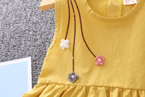 Vêtements pour enfants, dernières tendances en matière de vêtements pour bébés, robes pour petites filles, ensembles de robes pour filles avec décorations florales - Product Image 5