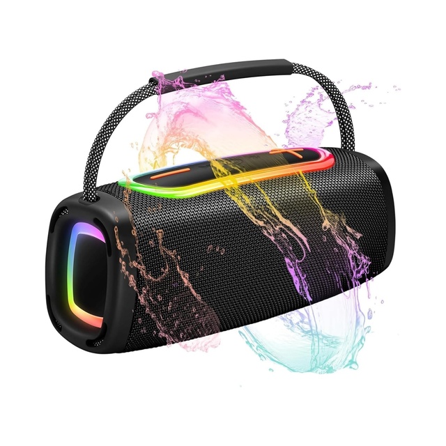 Tws  Hifi Soundbox Round Shower Outdoor Wireless Subwoofer Waterproof Portable Speaker