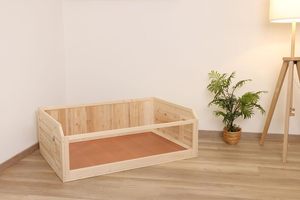 Casa de Lujo para Mascotas de Madera de Abeto para Interiores, para Roedores Pequeños como Conejos, Cobayas y Hámsters, 113.5x75.5x40cm, Ecológica - Product Image 5