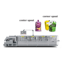 Mesin Pengisi Doypack Horizontal Roll Stock Pouch Spout HFFS untuk Stand up Pouch dengan Spout yang Terdaftar di UL