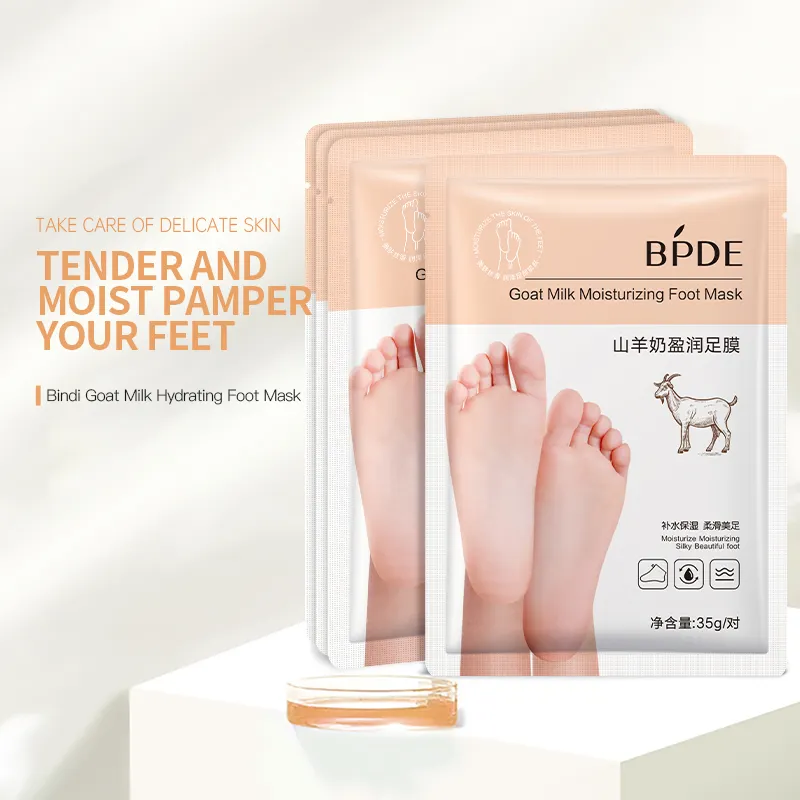 Custom Private Label Foot Home Spa Organic Exfoliating Moisturizing Beauty Products Skin Care Foot Moisturizing Mask Peel