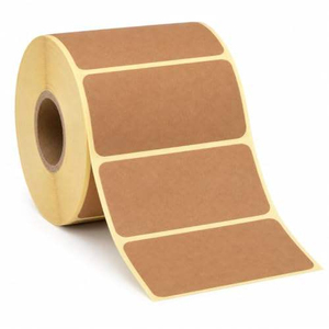 Etiquetas Adhesivas Personalizadas ODM, Ecológicas, Impermeables, de Papel Kraft Marrón, con Espacio para Escribir, Etiquetas Selladas - Product Image 2