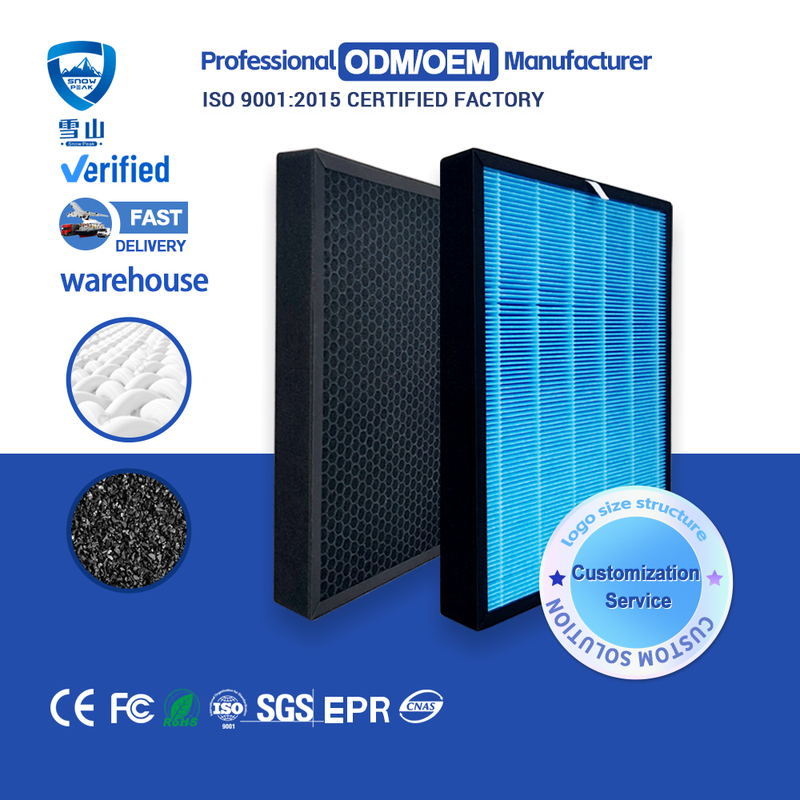 Customized Replacement Panel Activated Honeycomb Carbon
