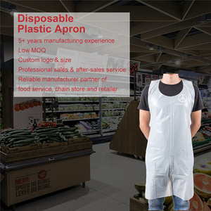 White Pe Printed Kitchen Plastic Apron And Waterproof Disposable Polythene Apron - Product Image 6