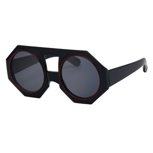 2024 Новые Модные индивидуальные экзотические образцы солнцезащитных очков оптовая продажа негабаритных многоугольных солнцезащитных очков - Product Image 4