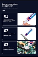 RTV Silicone Sealant K-704B Rentang Suhu -50C~200C untuk Logam Kafuter