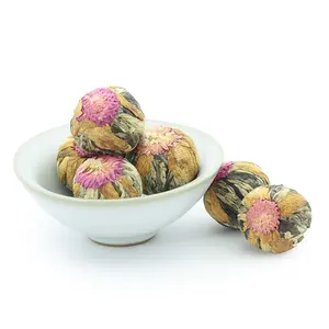 2024 New Product Private Label Wholesale Pack Organic Dried Blooming Flower Tea Ball Detox Herbal Blossom Tea