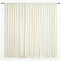 Tissu extensible en soie de lait pour plafond, rideau drapé, style simple, blanc, rouge, bordeaux, noir, bleu, pour décoration de tente de mariage ou d'événement
