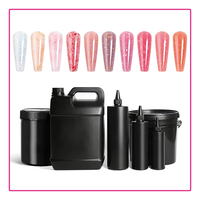 RONIKI 1kg Vente en gros Poly Gel UV sans HEMA, Gel de construction dur pour extensions d'ongles en acrylique, Logo personnalisé, Gel à ongles anti-adhésif