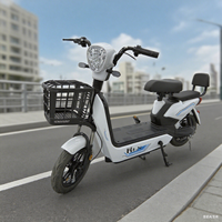 Scooter électrique à 3 vitesses avec moteur sans balais, batterie au lithium, longue autonomie, vélo de ville pour adultes