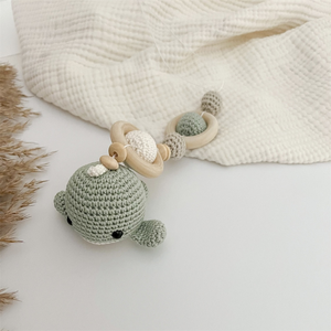 Juguete de ganchillo para bebé, colgante de ganchillo para bebé, arco de juego, gimnasio de bebé con Tortuga, medusas, pulpo, ballena, juguete - Product Image 6