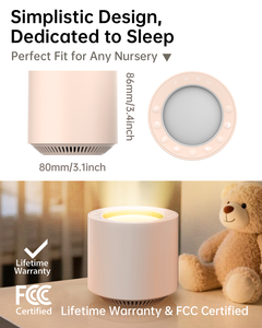 Máquina de Sonido Blanco: Máquina de Sonido para Dormir con Terapia de Luz Roja, 38 Sonidos Relajantes y Calmantes, Función de Memoria - Product Image 5