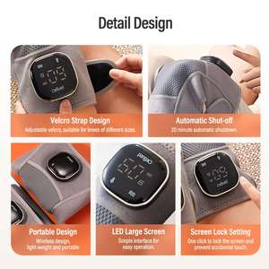 Masajeador de rodilla eléctrico inteligente para aliviar el dolor con calefacción infrarroja y vibración - Product Image 6