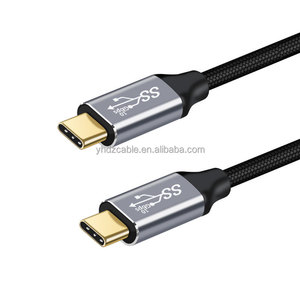 100W 4K USB C เป็น USB C สายชาร์จข้อมูลโน้ตบุ๊ค Type C 3.1 Gen 2สายชาร์จเร็วไนลอนสำหรับ <span class=keywords><strong>Apple</strong></span> MACK Book - Product Image 3