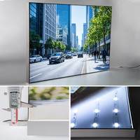 Cadre graphique en tissu SEG personnalisé, profilés en aluminium de 25 mm et 35 mm, boîte lumineuse ultra-fine, affichage publicitaire intérieur, directement de l'usine