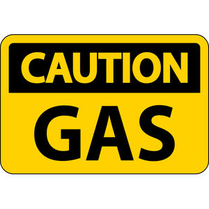 علامة تحذير الغاز القابلة للاشتعال 10 "X 14" لافتات السلامة من الحرائق الألومنيوم - Product Image 4