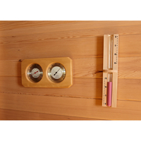 Ruang Sauna Inframerah Jauh Kayu Hemlock Solid Modern Desain Baru Sunrans dengan Panel Kontrol Layar Sentuh dan Pemanas Kompor Sauna