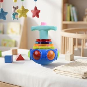 Jouet Gyroscope Lumineux en Bambou Libellule Soucoupe Volante Jouet <span class=keywords><strong>Toupie</strong></span> <span class=keywords><strong>Lanceur</strong></span> de Catapulte pour Enfants - Product Image 2