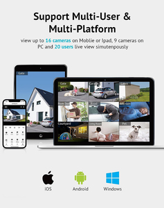 Hai Năm Chứng Nhận An Toàn Máy Ảnh 360 Ánh Sáng Bóng Đèn An Ninh 2.4G Hz 5 G Wifi Không Dây Mái 2MP - Product Image 5