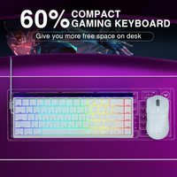 Clavier de jeu mécanique AULA Hero 68 HE filaire avec interrupteurs magnétiques à effet Hall, actuation réglable, rétroéclairage RVB programmable
