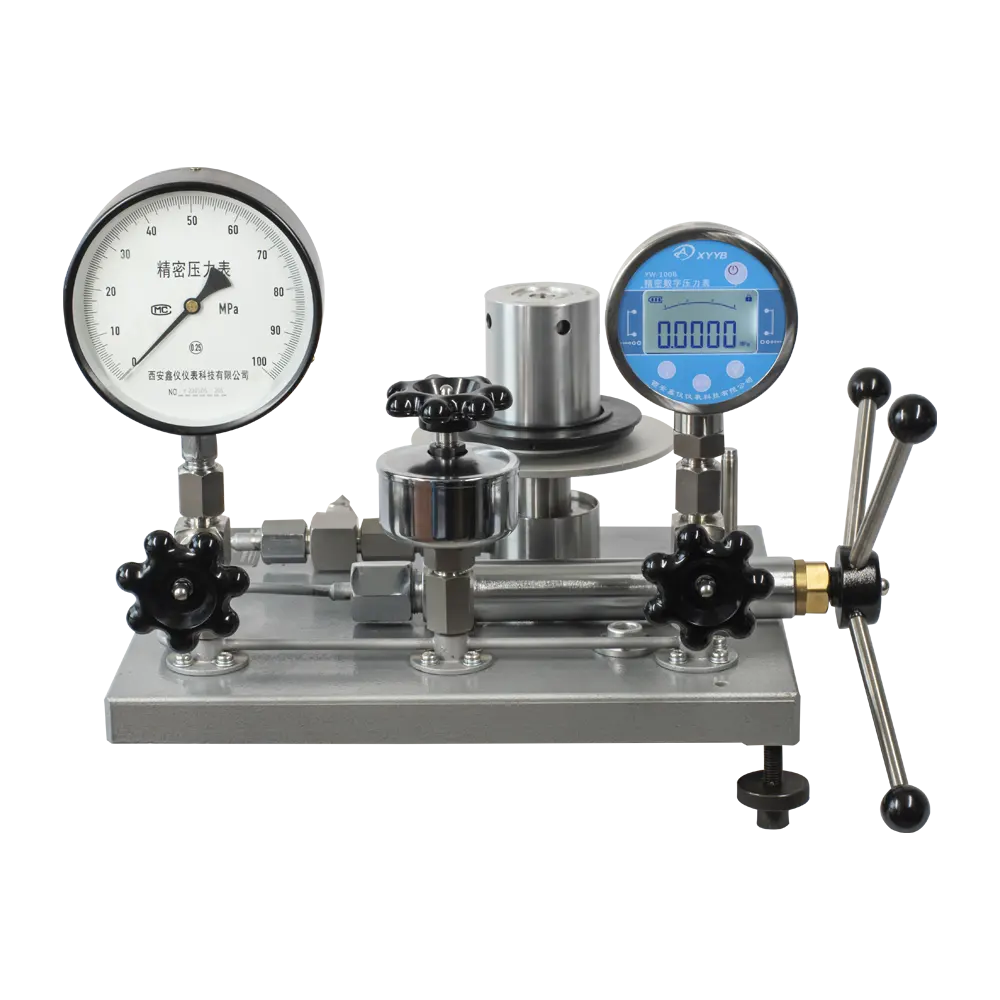 High quality YS piston pressure gauge laboratory pressure gauge self weight tester