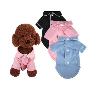 2025 gran oferta pijamas de verano para mascotas perro casa taza de té perro pequeño perro oso de peluche ropa de punto - Product Image 1