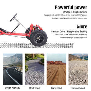 <span class=keywords><strong>Karting</strong></span> à essence tout-terrain <span class=keywords><strong>avec</strong></span> logo OEM, <span class=keywords><strong>moteur</strong></span> 4 temps, pneus de 7 pouces, démarrage manuel facile, fonctionnement simple, conduite en plein air - Product Image 3