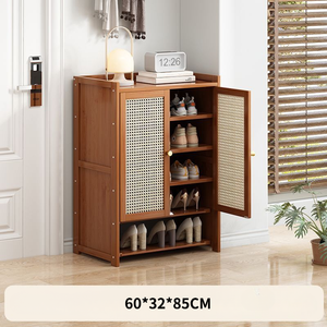 Nuevo y Popular Armario para Zapatos de Bambú, Plegable, Moderno, para la Entrada, Sala de Estar o Apartamento, con Estantes Ajustables Grandes - Product Image 5