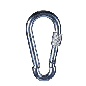 Carabiner 10mm 8mm Steel Safety Link <b>Lockable</b> Outdoor Use - Product Image 1
