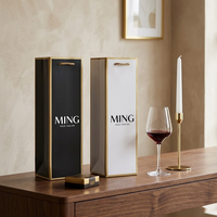 Sacs en papier personnalisés en gros pour bouteilles de vin avec logo de marque, espace pour slogan, emballage cadeau de luxe, sacs en papier pour le commerce de détail