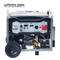 Générateur portable à moteur essence 2kW-10kW, monophasé/triphasé, réservoir de carburant 25L, en stock usine