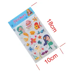 Factory Custom Printing 3D Puffy Sticker Bubble Cartoon Sticker For Kids