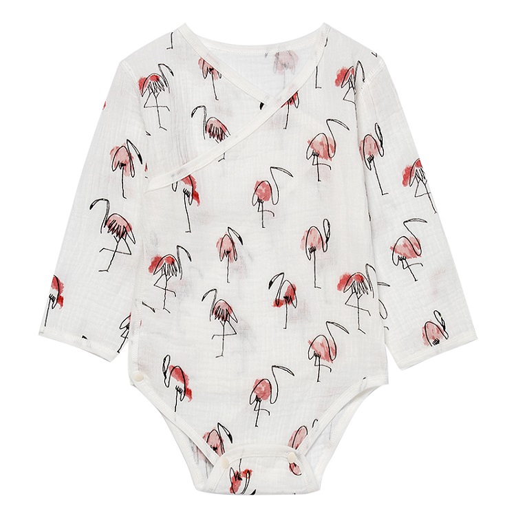 Новый дизайн, детское боди из 100% хлопка с длинным рукавом и милым принтом