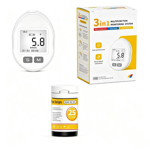 <span class=keywords><strong>Medidor</strong></span> <span class=keywords><strong>de</strong></span> Glucosa en Sangre, Ácido Úrico y <span class=keywords><strong>Colesterol</strong></span> 3 en 1, <span class=keywords><strong>Medidor</strong></span> <span class=keywords><strong>de</strong></span> Glucosa en Sangre para Monitoreo <span class=keywords><strong>de</strong></span> Diabéticos - Product Image 2