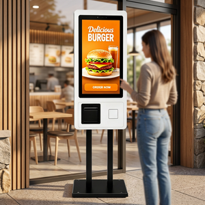 Kiosque <span class=keywords><strong>de</strong></span> paiement WUXIN 27/32 pouces, Android/Win, tactile, libre-service, pour la commande dans les restaurants, systèmes POS, machines avec lecteur <span class=keywords><strong>de</strong></span> code QR - Product Image 2