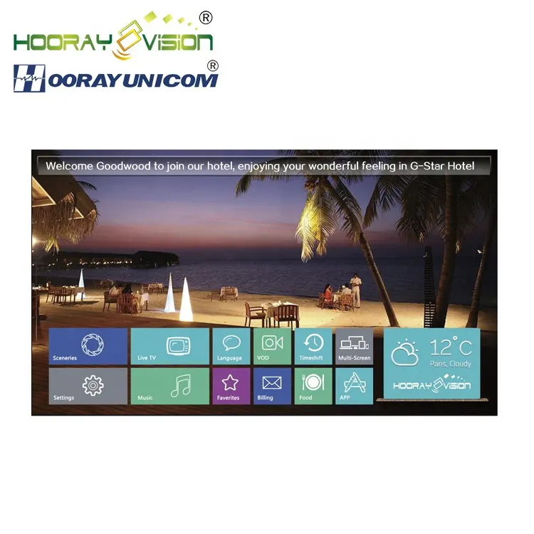 De software Streaming cabecera decodificador codificador Hotel IPTV sistema de solución