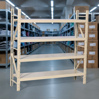 Étagère de rangement blanche 200 kg avec revêtement électrostatique antirouille et niveaux de poutres réglables pour entrepôt et garage