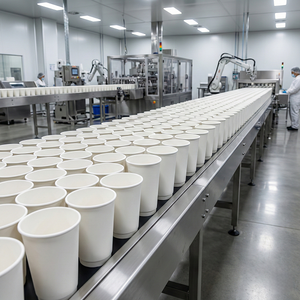 Gobelet en papier à double paroi écologique de 7 oz (200 ml), recyclable, isolé, pour café chaud, thé, latte et usage en restauration - Product Image 4