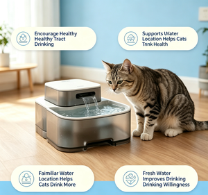 Fontaine à eau pour animaux de compagnie en acier inoxydable, bol à boire automatique, distributeur d'eau circulante pour chats et chiens - Product Image 4
