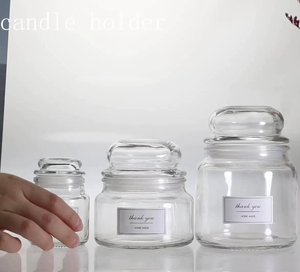 Récipient vide personnalisé de 4oz 12oz 17oz 24oz pot à bougie classique <span class=keywords><strong>en</strong></span> <span class=keywords><strong>verre</strong></span> transparent mat avec couvercle <span class=keywords><strong>en</strong></span> <span class=keywords><strong>verre</strong></span> et boîte pour la décoration de la fabrication de bougies - Product Image 2