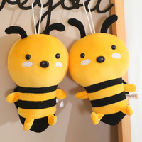 Peluche Abeille Mignonne pour Bébé, Poupée Douce en Peluche, Décoration de Crèche, Cadeau d'Anniversaire pour Enfants, Coussin Doux en Forme d'Insecte de Dessin Animé, Couette en Coton PP