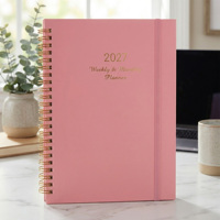 Agenda portable A5 2027, carnet de notes spirale personnalisable pour étudiants universitaires