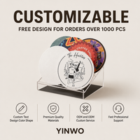 Sous-verres en papier écologiques certifiés, impression de logo personnalisée, impression numérique, sous-verres absorbants en pulpe, vente en gros, durables
