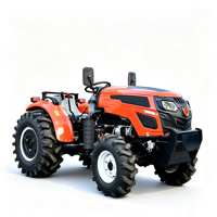 Mini tracteur agricole à moteur diesel 4x4, transmission par engrenages, équipement agricole, 40-80 CV, tracteur de jardin, Chine