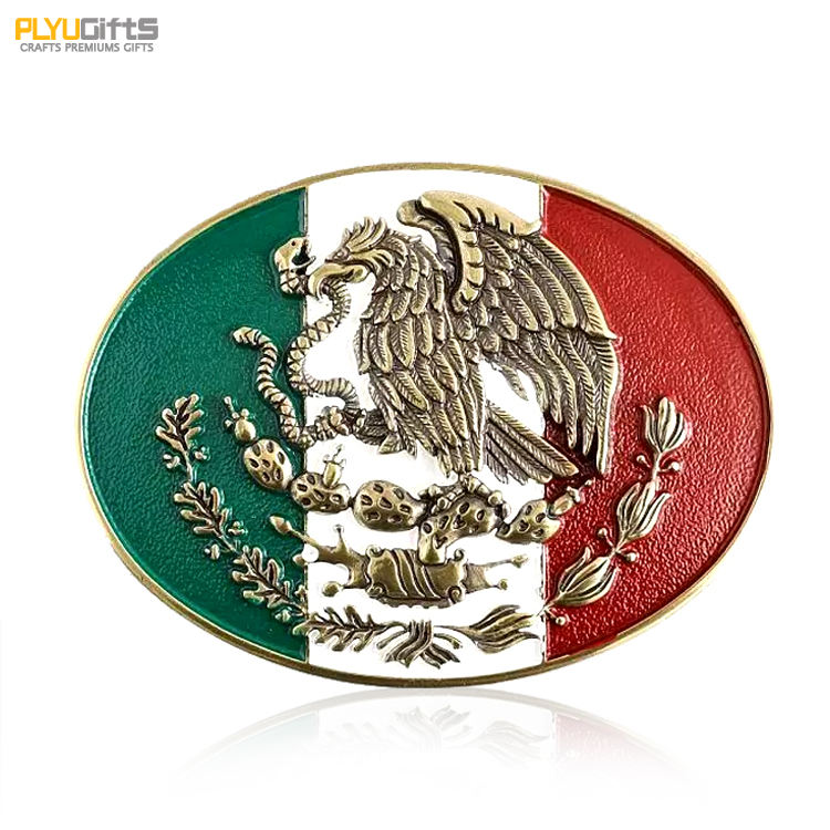 Mexican Flag Mexican Belt Buckles Custom Mexico Silver Belt