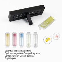 Diffuseur de parfum de voiture en métal de luxe, clip de ventilation en cuir haut de gamme, compatible avec les grilles horizontales et verticales