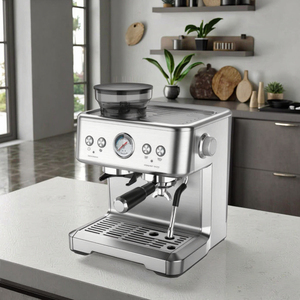 Macchina per Caffè Espresso Professionale 3-in-1 <span class=keywords><strong>con</strong></span> <span class=keywords><strong>Macinacaffè</strong></span> Elettrico per Casa e Hotel, 20 Bar, Approvazione CE e RoHS - Product Image 6