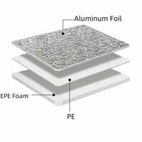 Sac isotherme en aluminium et mousse EPE multicouche Guanhong 35*45cm pour la livraison de pizzas