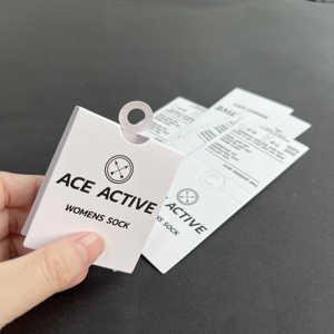 Carte de présentation personnalisée pour chaussettes avec logo, carte de présentation en papier pour la vente au détail avec crochet en papier pour l'emballage des chaussettes - Product Image 4
